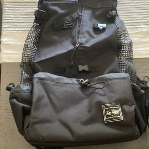 Dog backpack and dog goggles